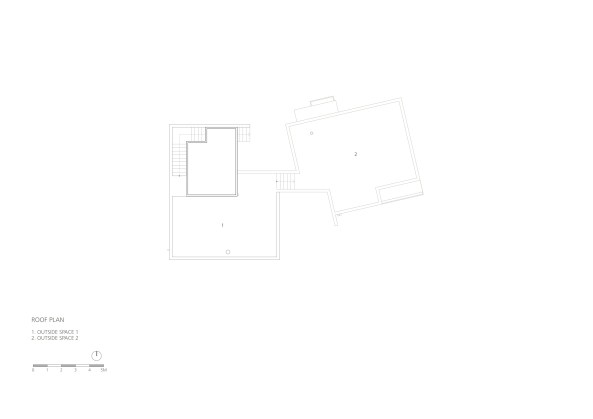 studio_GAON, Gapyeong, Gyeongki-do, Wohnhaus, housing, S�dkorea, House of Respect and Happiness, Einfamilienhaus, Bibliothek, Berglandschaft, Dachausbau, Beton, Stein