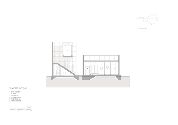 studio_GAON, Gapyeong, Gyeongki-do, Wohnhaus, housing, Sdkorea, House of Respect and Happiness, Einfamilienhaus, Bibliothek, Berglandschaft, Dachausbau, Beton, Stein