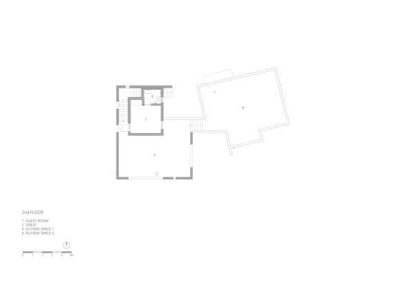 studio_GAON, Gapyeong, Gyeongki-do, Wohnhaus, housing, S�dkorea, House of Respect and Happiness, Einfamilienhaus, Bibliothek, Berglandschaft, Dachausbau, Beton, Stein