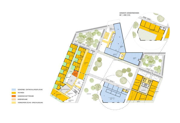 MGC Plaza, MGC West, Hochhausensemble, STUDIOVLAY, Karoline Streeruwitz, Rdiger Lainer + Partner Architekten, BEHF Ebner Hasenauer Ferenczy, Walter Stelzhammer, Hochhaus, Wohnhochhaus, Wohnen, Wien, Gasometer, Beton, Wettbewerb, Geschosswohnungsbau, Messe, Gewinner, 1. Preis, 2. Preis, 3. Preis