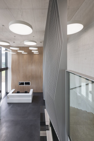 Barkow Leibinger  Architekten, Kaufbeuren, Berlin, HAWE Werk, Erffnung in Kaufbeuren, Halle, Hallenarchitektur, Fassade, Tragwerk, Neubau, construction, facade, corporate architecture, Frank Barkow, Regine Leibinger, HAWE Hydraulik, Produktionshalle, Baunetz, Baunetz-Meldungen, Allgu, Architektur im Allgu, Shed-Dach, Glas, Beton, Concrete, Profilglas, Bro, Verwaltung, Headquarter, Campus, Grne Fabrik