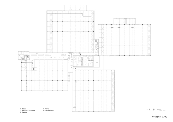 Barkow Leibinger  Architekten, Kaufbeuren, Berlin, HAWE Werk, Erffnung in Kaufbeuren, Halle, Hallenarchitektur, Fassade, Tragwerk, Neubau, construction, facade, corporate architecture, Frank Barkow, Regine Leibinger, HAWE Hydraulik, Produktionshalle, Baunetz, Baunetz-Meldungen, Allgu, Architektur im Allgu, Shed-Dach, Glas, Beton, Concrete, Profilglas, Bro, Verwaltung, Headquarter, Campus, Grne Fabrik