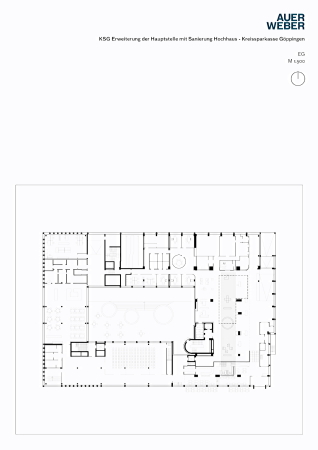 Hauptstelle Kreissparkasse Gppingen, Auer Weber, Umbau, transformation, bank headquarter, Germany