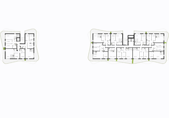 Emmanuel Combarel Dominique Marrec Architectes (ECDM), Arceuil, Paris, Wohnungen, Hochhaus, housing tower, Balkone, balconies, Sinuskurve, alternate sinusoids, BauNetz, uncube