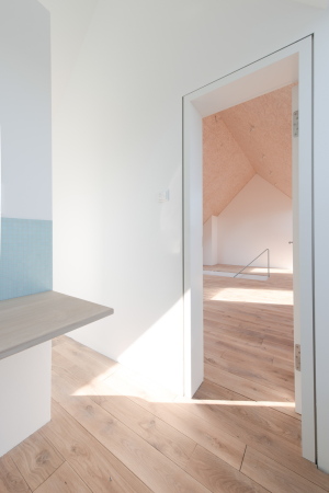 Neubau; Wohnhaus; Saarland; Ortsrand; Bayer & Strobel Architekten; Holzhaus; Holzrahmenbauweise; Faserzement-Wellplatten; landwirtschaftliches Bauen; Woodframehouse; Wood; Architecture; Ottweiler;