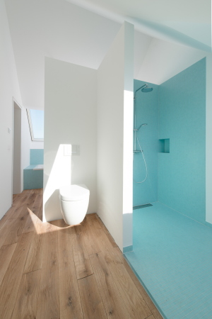 Neubau; Wohnhaus; Saarland; Ortsrand; Bayer & Strobel Architekten; Holzhaus; Holzrahmenbauweise; Faserzement-Wellplatten; landwirtschaftliches Bauen; Woodframehouse; Wood; Architecture; Ottweiler;