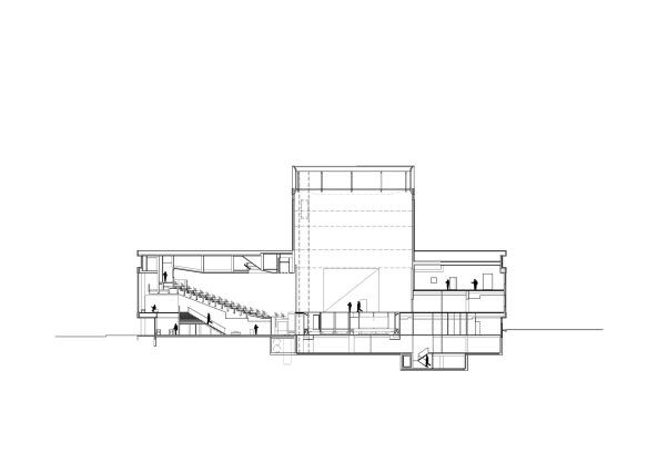 ALA Architects; Tuomas Uusheimo; Kuopio City Theatre; Theater; Umbau; Sanierung; Erweiterungsbau; Erg�nzungsbau; geknitterte Fassade; faltige Fassade; Faserbeton; Betonpaneele; l�wengelb; Finnland; Architektur;