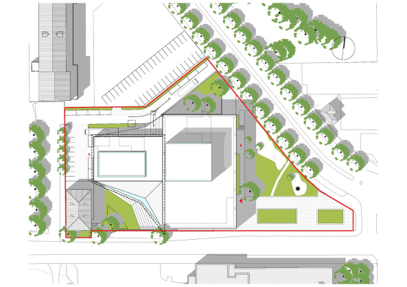 ALA Architects; Tuomas Uusheimo; Kuopio City Theatre; Theater; Umbau; Sanierung; Erweiterungsbau; Erg�nzungsbau; geknitterte Fassade; faltige Fassade; Faserbeton; Betonpaneele; l�wengelb; Finnland; Architektur;
