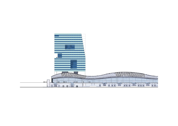 Jaarbeursplein 14, Utrecht, Stadsplateau, Utrecht, Dirk Jan Postel, Kraaijvanger, Christian Mller, Stadthaus, stadskantoor, Rathaus, Bahnhof, Verkehrsbau, Brogebude, Hochhaus, Superdutch, Dutch, city hall, mayor, Brgermeister, Benthem Crouwel Architects, central boulevard, Platz, Stadtplatz, Stadtkrone, Verwaltung, Stadtverwaltung, office building