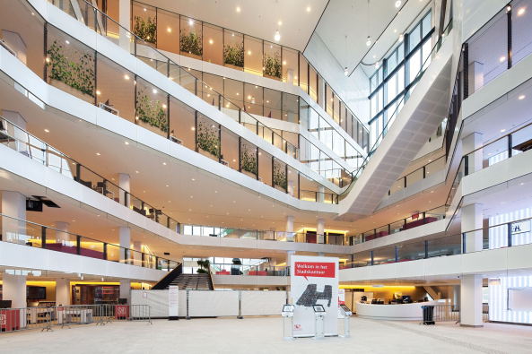 Jaarbeursplein 14, Utrecht, Stadsplateau, Utrecht, Dirk Jan Postel, Kraaijvanger, Christian Mller, Stadthaus, stadskantoor, Rathaus, Bahnhof, Verkehrsbau, Brogebude, Hochhaus, Superdutch, Dutch, city hall, mayor, Brgermeister, Benthem Crouwel Architects, central boulevard, Platz, Stadtplatz, Stadtkrone, Verwaltung, Stadtverwaltung, office building