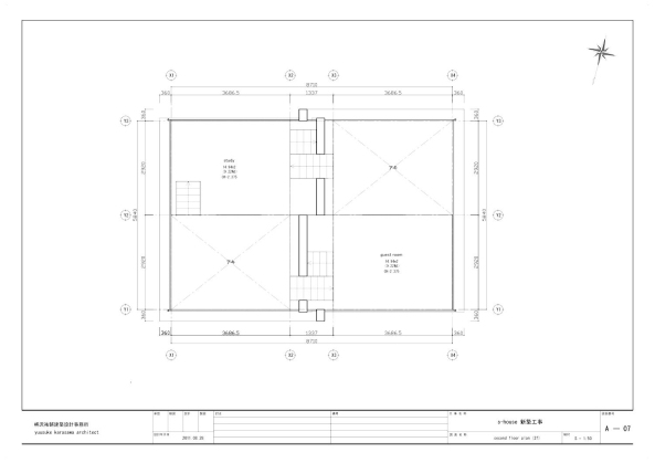 S-House, Haus, Wohnahus, house, Japan, Saitama, Transparenz, Glas, Fassade, Glasfassade, Wei, berkreuzung, Treppe, Tokio