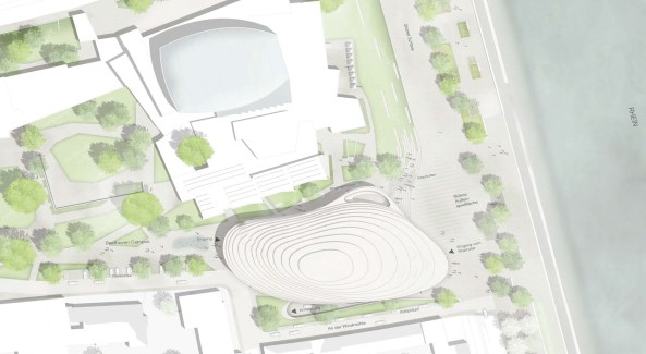 Beethoven Festspielhaus Bonn, Entw�rfe ausgew�hlt, Chipperfield, Kadawittfeld und Valentiny, Theaterstra�e 60, Wettbewerb entschieden, Shortlist, Konzerthaus, Festspielhaus, competition, gmp, Zaha Hadid, Arata Isozaki, Helmut Jahn, Karl-Heinz Schommer, Sn�hetta, UNStudio, Architektenwettbewerb entschieden, Wettbewerbsergebnisse, Baubeginn,Ludwig van Beethoven, 2020, 2014, 2019, Er�ffnung, DHl, Deutsche Post, Hermann & Valentiny, BauNetz, Baunetz-Meldungen, Architektur in Bonn, Kanzlerbungalow, Bonner Geschichten, Neues aus Bonn, Baukosten, Baustop, Klaus Kada, Gerhard Wittfeld, Musik, Konzertsaal,  Ouvert�re, Rock it Bonn, Roll over Beethoven, new buildings, shoebox, vineyard,Schuppen, Dach, Konstruktion, Rehin, Rheinterrasse, Konzertgraben, Konzert, Oper, Operette, Kultur in Bonn