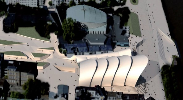 Beethoven Festspielhaus Bonn, Entw�rfe ausgew�hlt, Chipperfield, Kadawittfeld und Valentiny, Theaterstra�e 60, Wettbewerb entschieden, Shortlist, Konzerthaus, Festspielhaus, competition, gmp, Zaha Hadid, Arata Isozaki, Helmut Jahn, Karl-Heinz Schommer, Sn�hetta, UNStudio, Architektenwettbewerb entschieden, Wettbewerbsergebnisse, Baubeginn,Ludwig van Beethoven, 2020, 2014, 2019, Er�ffnung, DHl, Deutsche Post, Hermann & Valentiny, BauNetz, Baunetz-Meldungen, Architektur in Bonn, Kanzlerbungalow, Bonner Geschichten, Neues aus Bonn, Baukosten, Baustop, Klaus Kada, Gerhard Wittfeld, Musik, Konzertsaal,  Ouvert�re, Rock it Bonn, Roll over Beethoven, new buildings, shoebox, vineyard,Schuppen, Dach, Konstruktion, Rehin, Rheinterrasse, Konzertgraben, Konzert, Oper, Operette, Kultur in Bonn