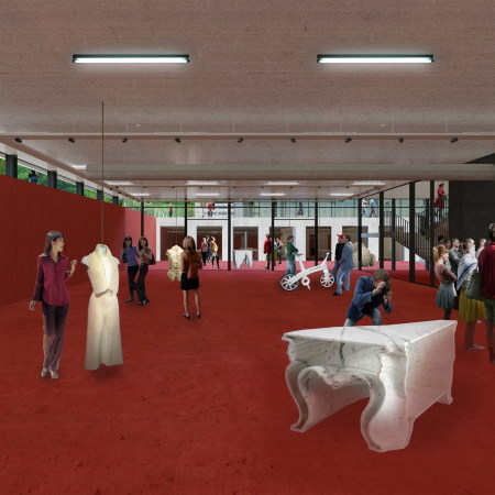 Kerkrade, Design, Museum, Grundsteinlegung, Europa, Europe, Gestaltung, Werkstatt, Planetarium, Shift Architecture Urbanism C-City, Cube, Columbus, 3-D Kino, OMA, Rem Koolhaas, Wrfel, German Red Dot, Cooper Hewitt, Smithsonian Design Museum