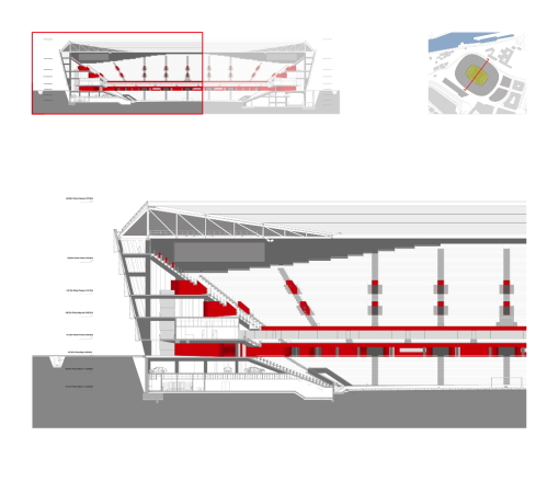 San-Mames-Stadion, Bilbao, ACXT, Athletic Club de Bilbao, Fußball, soccer, stadium, sports facility, Spain, BauNetz, uncube