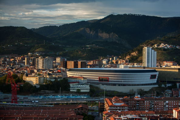 San-Mames-Stadion, Bilbao, ACXT, Athletic Club de Bilbao, Fuball, soccer, stadium, sports facility, Spain, BauNetz, uncube