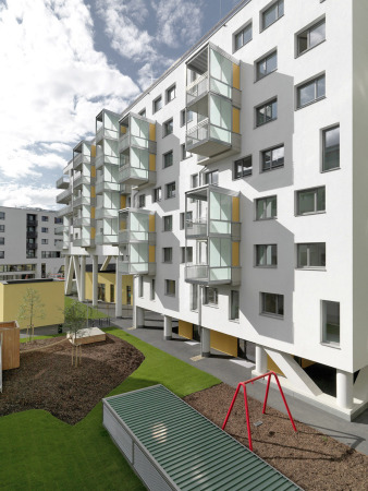 Stadlauer Strae, Wien, sterreich, 1220, Huss Hawlik, Star22, Scheifinger Partner, image industry, Kindergarten, GESIBA, Stelzenbau, Wohnquartier, Waagner-Biro-Gelndes, Ewald Kirschner, Wohnungsbau, Wohnbau, Maisonette, RAJEK BAROSCH Landschaftsarchitekten,