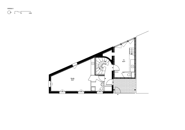 Atelier Ramdam, Saint-Denis, Maison Doisneau, Umbau, Wohnhaus, Erweiterung, Holz, Ziegel, housing, alteration, extension, wood, brick, BauNetz, uncube