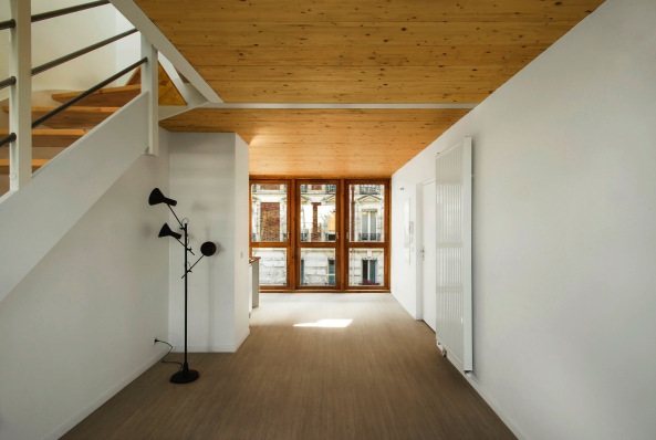 Atelier Ramdam, Saint-Denis, Maison Doisneau, Umbau, Wohnhaus, Erweiterung, Holz, Ziegel, housing, alteration, extension, wood, brick, BauNetz, uncube