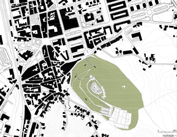 Besucherzentrum, Portugal, Casa Malaparte, Pombal Castle, COMOCO ARQUITECTOS Lus Miguel Correia, Nelson Mota, Susana Constantino, Arunca, Kleinstadt, Burg, Schloss, Burghof, Bergfried, Turm, Beuscher, Visitor's Centre, Archaik, Bgeleisen, FG + SG, Fotografia de Arquitectura, Treppe, Dach, Sandstein, Bruchstein, Mauerwerk, Museum