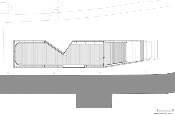 Besucherzentrum, Portugal, Casa Malaparte, Pombal Castle, COMOCO ARQUITECTOS Lus Miguel Correia, Nelson Mota, Susana Constantino, Arunca, Kleinstadt, Burg, Schloss, Burghof, Bergfried, Turm, Beuscher, Visitor's Centre, Archaik, Bgeleisen, FG + SG, Fotografia de Arquitectura, Treppe, Dach, Sandstein, Bruchstein, Mauerwerk, Museum