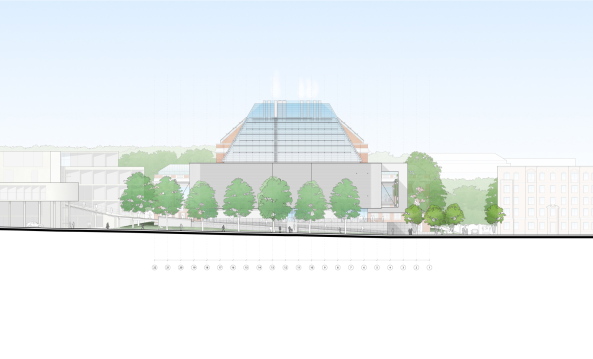 Cambridge, 32 Quincy Street, MA 02138, Harvard University, Harvard Art Museums, Museum, Renzo Piano, Museum, Boston, Carpenter Center for the Visual Arts, Le Corbusier, Kunstmuseum, Neubau, Beton Pyramide, Museumsbau, Kunst, Archologie, Kunstgewerbe, 2014, Fogg Museum, Busch-Reisinger Museum, Arthur M. Sackler Museum, Building Workshop, Beton, Innenhof, Glasdach, Glaspyramide