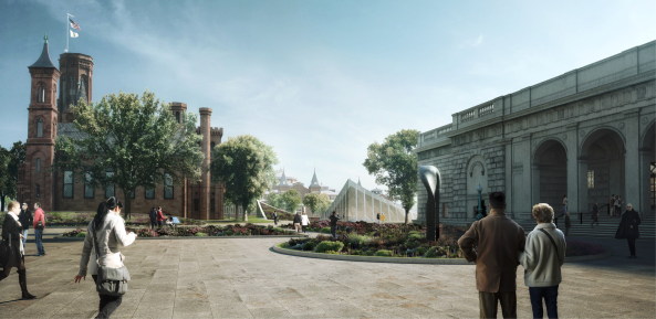 BIG, Washington D.C., Museum, Smithonian, Museum, Mall, Kunst, unterirdisch, Museumslandschaft, Amerika, Amercia, USA, Kunst, Kultur, Sackler, Galerie, Museumsinsel, Jefferson Drive, National Mall, Castle, Burg, National Museum of African Art