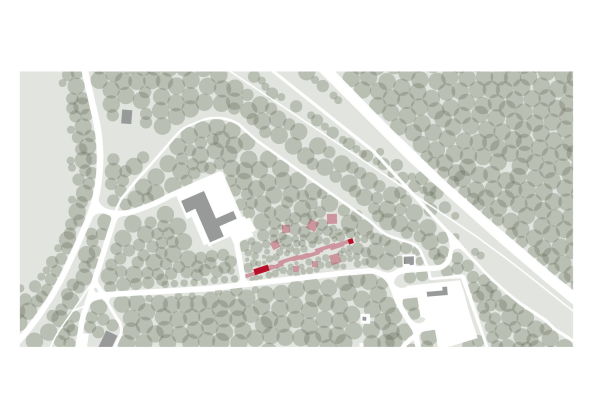 Gedenksttte, memorial, Wald der Erinnerungen, Gedenksttte der Bundeswehr, Potsdam, Henning-von-Tresckow-Kaserne, Rthnick, Bundeswehr, Architecture and Urban Space, Ehrenhaine, Ziegelsteine, Ziegel, Backstein, Wald, Erinnerung, Gedchtnis, Gedenken, Weg der Erinnerung, Soldaten, Stele, Denkmal, brick