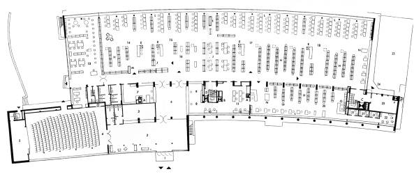 Amerika-Gedenkbibliothek, Berlin-Kreuzberg, Willy Kreuer, Fritz Bornemann, Steven Holl, competition, F29 Architekten, Umbau, alteration, library, BauNetz, uncube