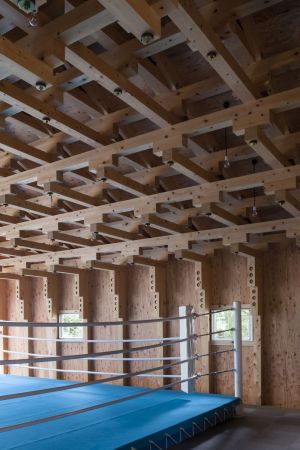 Japan, Tokio, Tokyo, Holz, wood, Fachwerk, Sporthallen, timber-framed, timber, Holzkonstruktion, Dach, roof, Sport, Glas, Beton, Satteldach, Universit�t, university