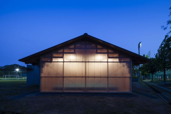 Japan, Tokio, Tokyo, Holz, wood, Fachwerk, Sporthallen, timber-framed, timber, Holzkonstruktion, Dach, roof, Sport, Glas, Beton, Satteldach, Universit�t, university