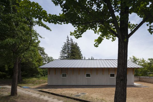 Japan, Tokio, Tokyo, Holz, wood, Fachwerk, Sporthallen, timber-framed, timber, Holzkonstruktion, Dach, roof, Sport, Glas, Beton, Satteldach, Universit�t, university