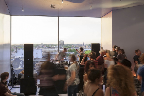 Pandora, Muziekpaleis, Utrecht, NL Architects, architectuurstudio HH, Patrick Fransen, Herman Hertzberger, aTA, Jo Coenen, Crossoverzaal, Tivoli Vredenburg, Musik, Jazz, Club, Hochhaus, Veranstaltungssaal, Party, Veranstaltungsgeb�ude, Dancing, Limbok, Kop van Limbok, Pieter Bannenberg, Walter van Dijk, Kamiel Klaasse, Florent Le Corre