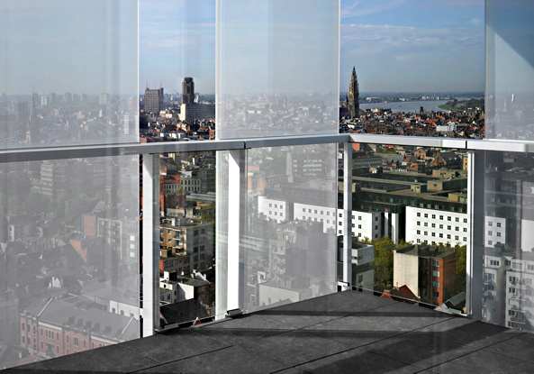 Studio Farris Architects, ELD partnership, Antwerpen, Antwerp, Park Tower, Wohnhochhaus, housing tower, residential high rise building, BauNetz, uncube