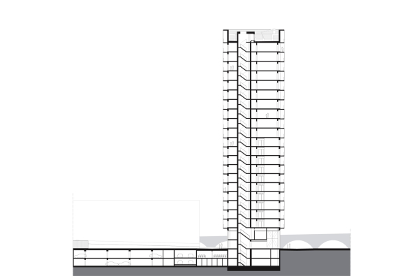 Studio Farris Architects, ELD partnership, Antwerpen, Antwerp, Park Tower, Wohnhochhaus, housing tower, residential high rise building, BauNetz, uncube