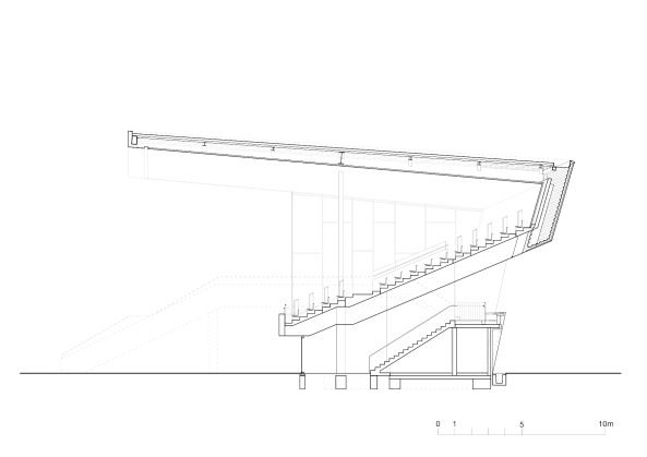 Dressurstadion, dressage stadium, Aachen-Soers, kadawittfeldarchitektur, Klaus Kada, Gerhard Wittfeld, Tribne, stand, BauNetz, uncube