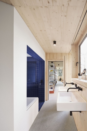 Wohnhaus, Beton, Umbau, Neubau, Erweiterung, Bestand, stereich, Rheintal, Dornbirn, Bodensee, Hang, Abhnag, Wohnhaus, Villa, Einfamilienhaus, Hanglage, Jochen Specht, Architekt, Haus Hohlen, Holzbau, Vorfertigung, Konstruktion, Holzkonstruktion, Sanierung, Pfosten-Riegel-Skelett, Bootsbau