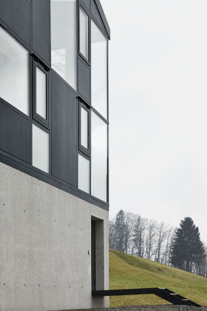 Wohnhaus, Beton, Umbau, Neubau, Erweiterung, Bestand, stereich, Rheintal, Dornbirn, Bodensee, Hang, Abhnag, Wohnhaus, Villa, Einfamilienhaus, Hanglage, Jochen Specht, Architekt, Haus Hohlen, Holzbau, Vorfertigung, Konstruktion, Holzkonstruktion, Sanierung, Pfosten-Riegel-Skelett, Bootsbau