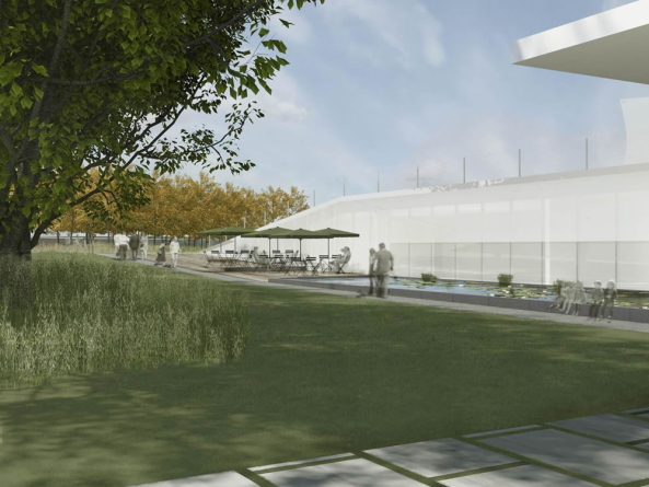 John F. Kennedy, Washington, Steven Holl, JFK, Neubau, Erweiterung, John F. Kennedy Center for the Performing Arts, Foggy Bottom, Edward Durell Stone, Leonard Bernstein, Grundsteinlegung, Prsentation, Presentation, Groundbreaking Ceremony, public, ffentlich, Theater, Ballet, Tanz, Performance, Konzerthalle