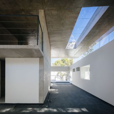 Triptyque, Groenl�ndia, commercial space, Laden, Gesch�ft, Marmor, marble, Garten, concrete, Beton, glass, Glas, Transparenz, transparency, Licht, S�ule, pillar, Fenster, Terrasse, terrace