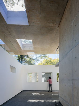 Triptyque, Groenl�ndia, commercial space, Laden, Gesch�ft, Marmor, marble, Garten, concrete, Beton, glass, Glas, Transparenz, transparency, Licht, S�ule, pillar, Fenster, Terrasse, terrace