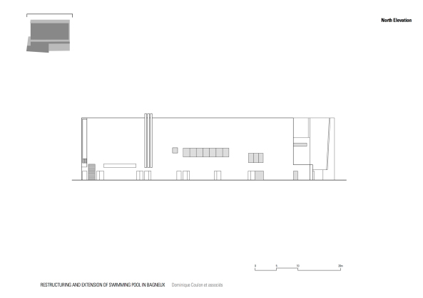 Schwimmbad, Fensterfront, Anbau, Sanierung, Erweiterung, Beton, Paris, Glas, Licht, concrete, glass, window, extension, restruction, swimming pool, Bagneux, Pool, Hallenbad, Frankreich, France