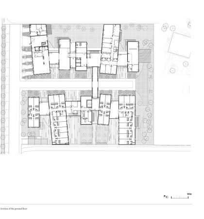 Elizabeth Naud,  Luc Poux, Pflegeheim, nursery home, Villejuif, Paris, aluminium panels, BauNetz, uncube