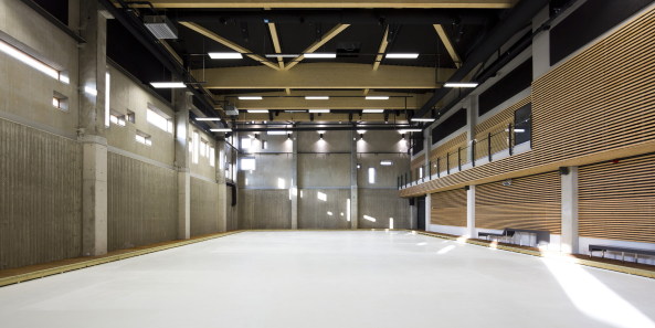 Sport, Arena, Tallinn, Eishockey, Basketball, Tallinn Arena, Beton, Fertigteilkonstruktion, Fenster, Kadarik, Tr, Arhitektid, Neubau, Kaido Haagen, Ott Kadarik, Merko Ehitus Eesti, Tallinna Noorsooamet, Sporthalle, Spielfeld, Tribne, Zuschauer, Bunker