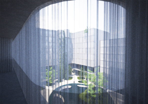 71 Via Boncompagni, MAD, Wohnungsbau, Umbau, Fnfziger, Sechziger, Moderne, Beton, Entkernung, Rom, Neubau,Transformation, Siebziger, Planvorstellung, China, Regal, ENtwurf, Bume, Pflanzen, Begrnte Fassade, Glas