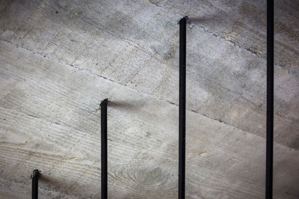 Karsthaus, Slowenien, slovenija, Stein, stone, Satteldach, pitched roof, Holz, wood, Beton, concrete