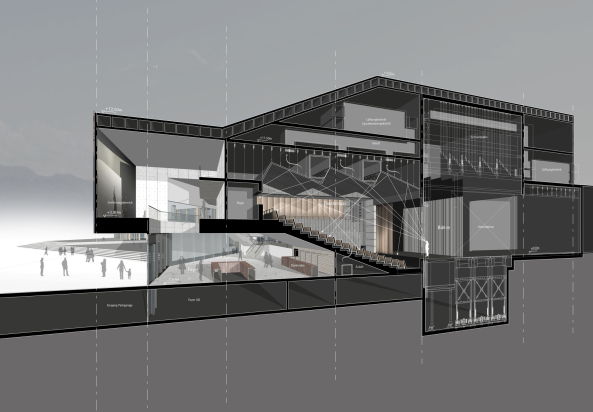 Wettbewerb, Badisches Staatstheater Karlsruhe, Theater, Karlsruhe, Kultur, culture, competition, Delugan Meissl, Wenzel +  Wenzel, Dietrich Untertrifaller, Waechter und Waechter, wulf architekten, gmp