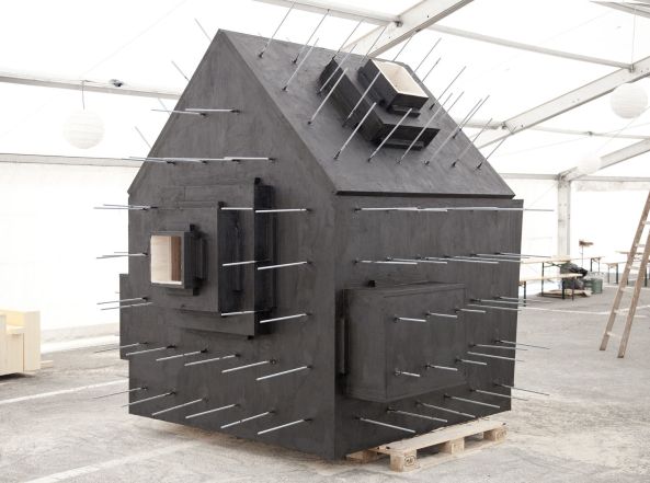 Antoine, Stone, Stein, Alpen, Bureau A, Schweiz, Switzerland, Verbier 3D Foundation, mountain, Berge, Holz, wood, Landschaft, Charles-Ferdinand Ramuz, Beton, concrete, Versteck, camouflage, Htte, shelter, Andr Bloc, Claude Parent