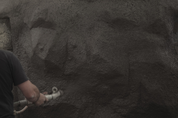 Antoine, Stone, Stein, Alpen, Bureau A, Schweiz, Switzerland, Verbier 3D Foundation, mountain, Berge, Holz, wood, Landschaft, Charles-Ferdinand Ramuz, Beton, concrete, Versteck, camouflage, Htte, shelter, Andr Bloc, Claude Parent