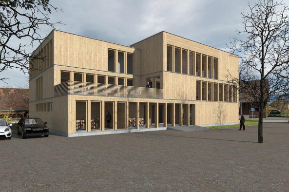 Nachhaltigkeit, Neubau, Wettbewerb, Ruggell, Liechtenstein, Kbi Gantenbein, Bernardo Bader, Annette Spiro, Ivan Cavegn, Baumschlager Eberle, Atelier Werner Schmidt, Lehm, Stampflehm, AMUNT Architekten Martenson und Nagel Theissen, Gion A. Caminada, Klimaaktivierung, Kern, Klimakern, Holzbau, Holzbauweise, Holzfassade, Holzverkleidung